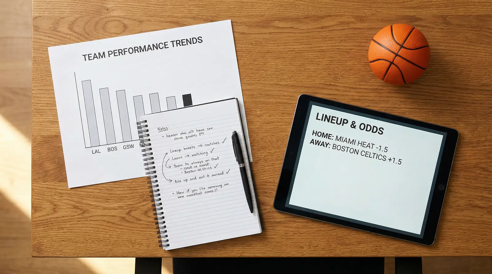 Übersicht der Basketball Wettarten: Moneyline, Handicap und Over/Under